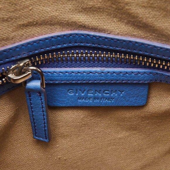 Givenchy Blue Sugar Goatskin Leather Mini Antigona Bag - Picture 11 of 12